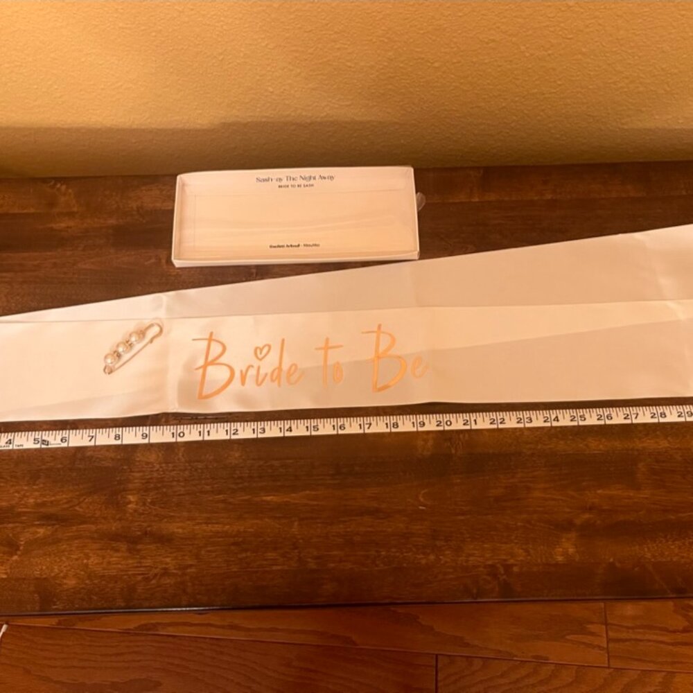 Bride to be Sash by Miss to Mrs - Picture 2 of 2